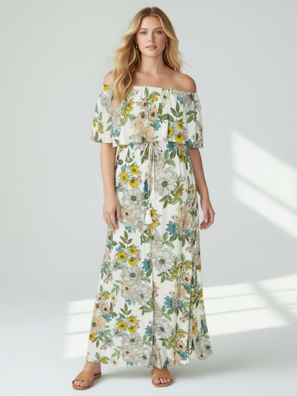 O'NEILL Sadie Floral Strapless Maxi Dress